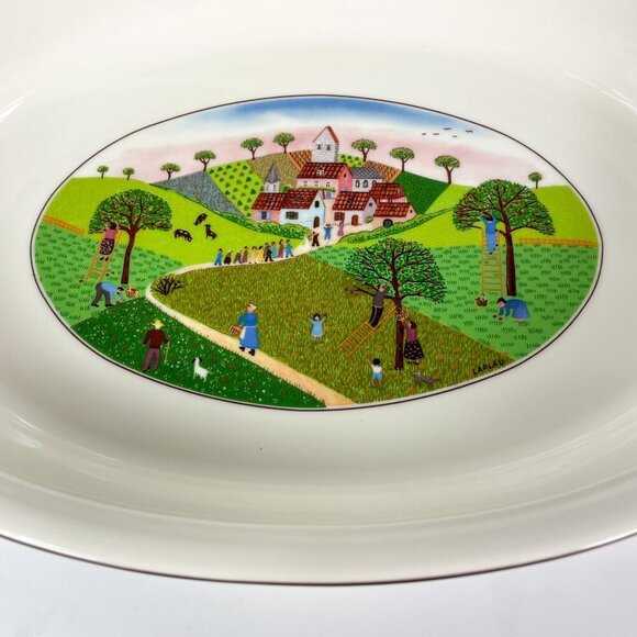 Villeroy and Boch Vilbofour Design Naif Oval Ceramic Casserole Baking Dish - Picture 4 of 6